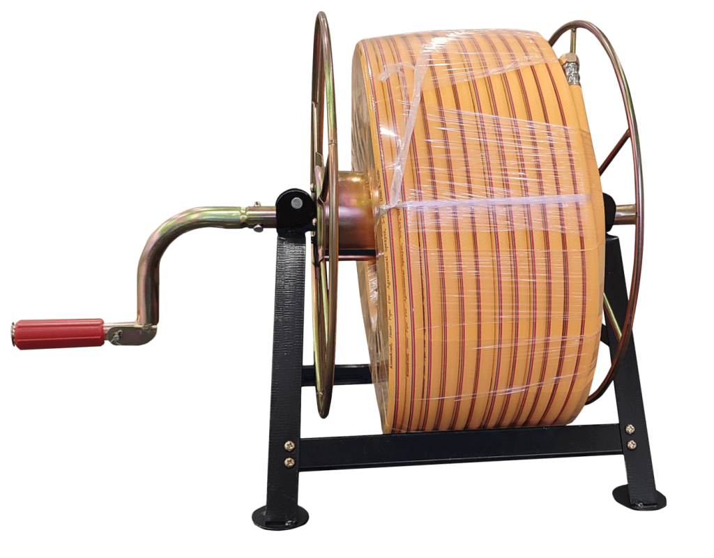 spray hose roller stand